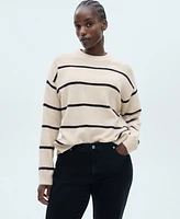 Mango Women's Knit Striped Sweater