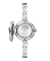 Versace Women's Medusa Secret Silver Stainless Steel Bracelet Watch, 25mm