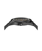 Versace Men's V-Code Ip Black Stainless Steel Bracelet Watch, 42mm