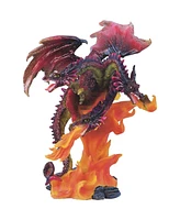 Fc Design "2-pc Gift Set" 4"H Three-Headed Volcano Dragon Figurine Statue Ornament Home Room Office Decor and Perfect Gift Ideas for Housewarming, Hol