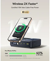 Baseus Nomos 5-in-1 Charging Station 140W, Qi2 15W Magnetic Wireless Charger with 100W Retractable Cable