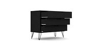 Slickblue Modern Scandinavian Style Bedroom 3-Drawer Dresser in Wood Finish
