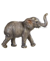 Fc Design "2-pc Gift Set" 6"W Wildlife Baby Elephant Cub with Trunk Up Figurine Statue Ornament Home Room Office Decor and Perfect Gift Ideas for Hous