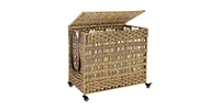 Slickblue 3-Basket Laundry Hamper for Efficient Sorting and Stylish Laundry Storage