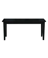 Slickblue Solid Wood Entryway Accent Bench for Stylish Storage and Seating