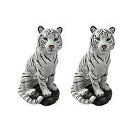 Fc Design "2-pc Gift Set" 6"H Tiger Sitting Figurine Statue Ornament Home Room Office Decor and Perfect Gift Ideas for Housewarming