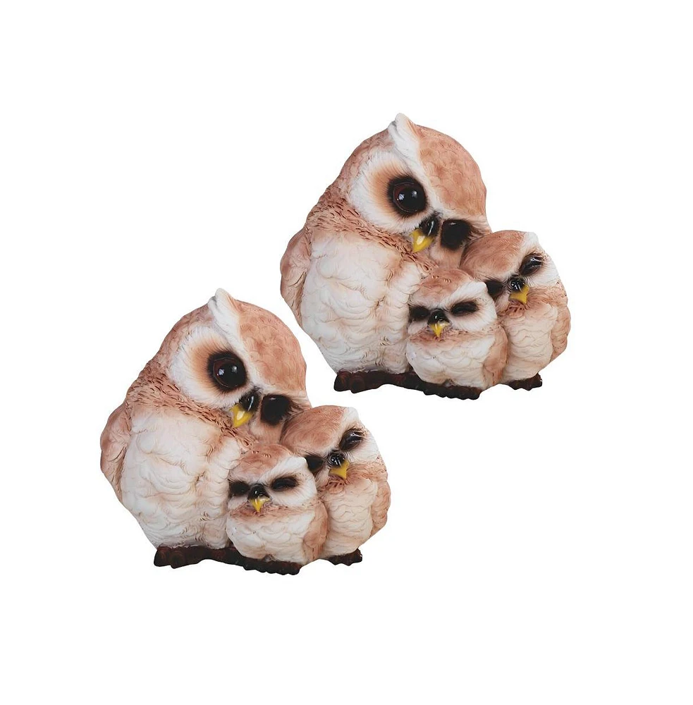 Fc Design "2-pc Gift Set" 4.75"H Lovely Owl Family Figurine Statue Ornament Home Room Office Decor and Perfect Gift Ideas for Housewarming, Holidays a