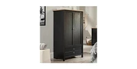 Slickblue Bedroom Armoire Cabinet with Bottom Storage Drawer for Stylish and Practical Bedroom Organization