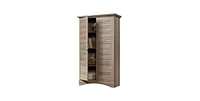 Slickblue Farmhouse Armoire Storage Cabinet for Rustic Bedroom Organization and Stylish Storage Solutions