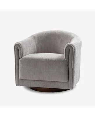 Hulala Home Jeffrey Modern Swivel Chair with Sturdy Wooden Base