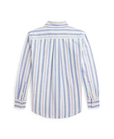 Polo Ralph Lauren Toddler and Little Boys Striped Cotton Oxford Shirt