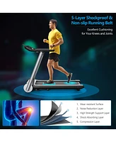 Gymax Electric Folding Treadmill Italy Designer Running Machine w/ Heart Rate Belt