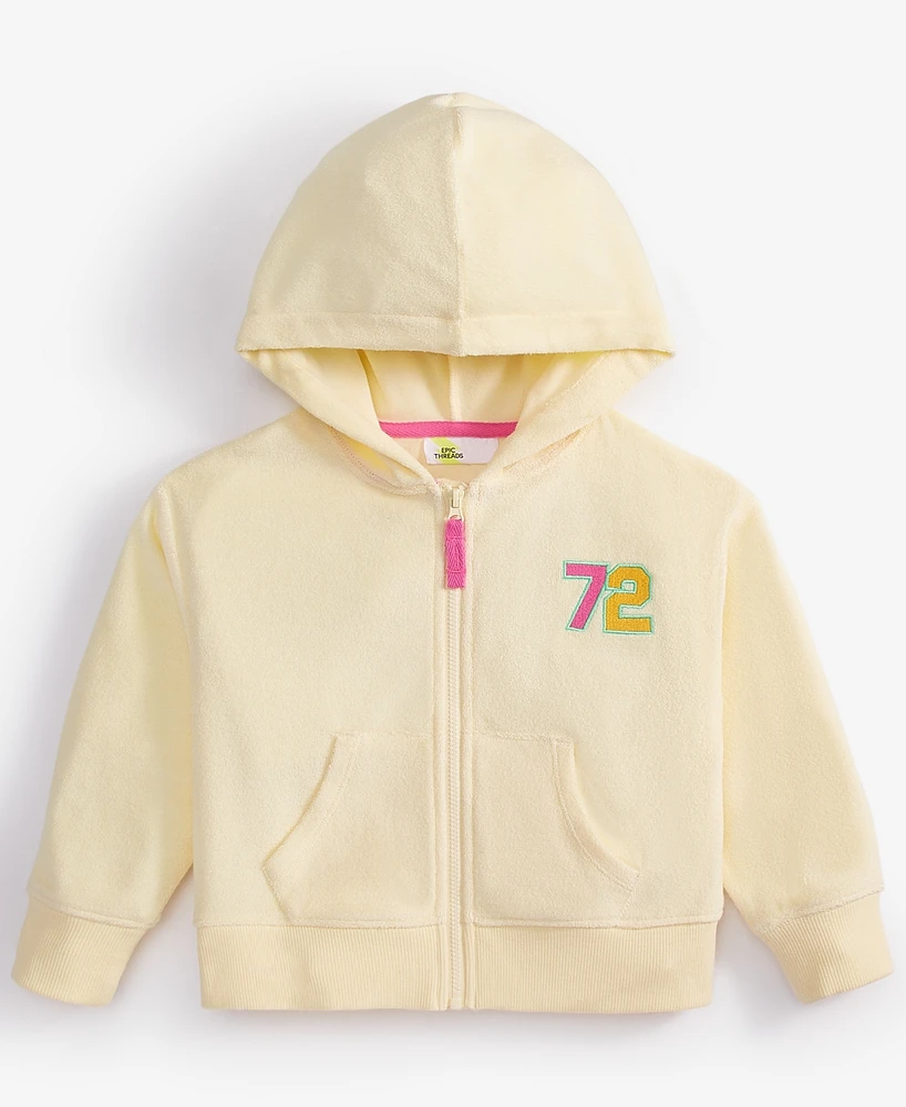 Epic Threads Toddler Girl Beach Expert Zip-Up Hoodie, Exclusively at Macy's