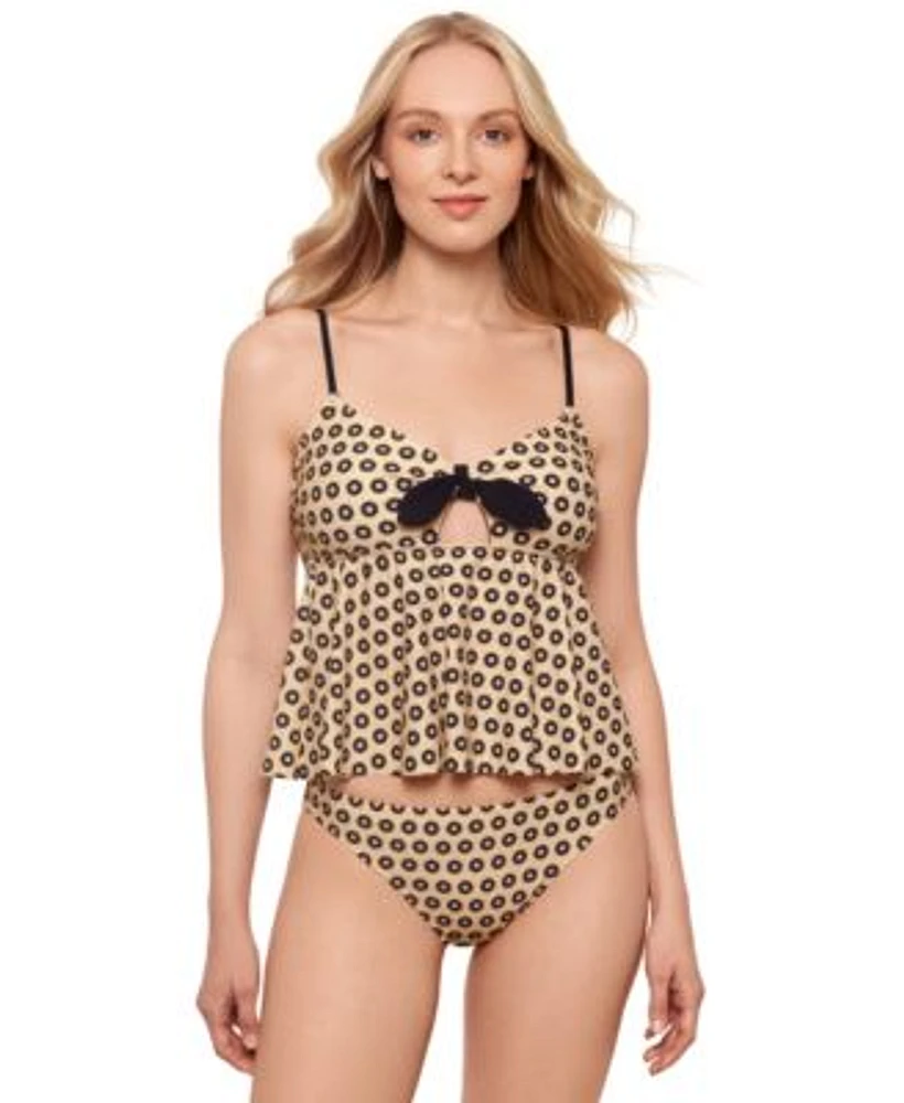 Salt Cove Juniors Bow Front Flounce Tankini Top Hipster Bottoms Exclusively At Macys