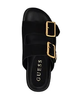 Guess Women's Fasten Slip-On Sporty Double Band Footbed Sandals