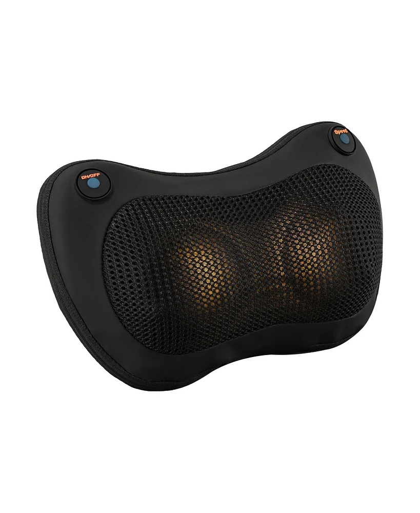 Shiatsu Massage Cushion with Heat, Full-Body Back, Neck, and Lumbar Relief, Usb Powered for Home, Office, or Car Use