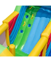 Gouun Inflatable Bounce House Obstacle Course with Ball Pit and Silde with 735W Blower