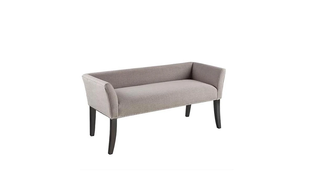 Slickblue Modern Mid-Century Upholstered Accent Bench with Wooden Legs for Stylish Seating