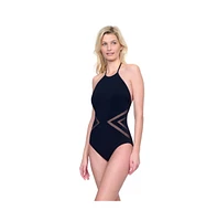 Gottex Women's Day Dreamer High Neck Halter One Piece