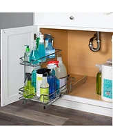 Florida Brands 2 Tiers Under the Sink Organizer and Storage Pull Out 11 x 18 In