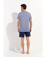 Hom Usa Men's Modal Comfort Short Pajama Set