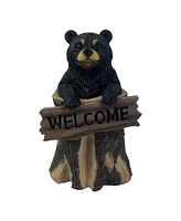 Fc Design "2-pc Gift Set" 7"H Bear with Welcome Sign Figurine Statue Ornament Home Room Office Decor and Perfect Gift Ideas for Housewarming, Holidays