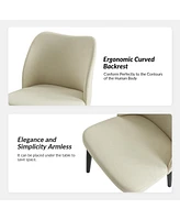 Hulala Home Melisa Modern Dining Chair with Solid Wood Tapered Legs