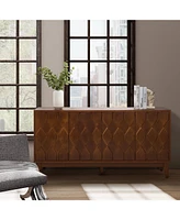 Hulala Home Olympia Mid-Century 60” Wide Sideboard with Adjustable Legs
