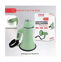 Pyle Portable Megaphone with Siren, 20 Watt Power, Aux Input for MP3, Automatic Siren, Lightweight