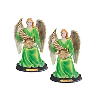 Fc Design "2-pc Gift Set" 12"H Abundia Angel Statue Angel of Abundance Holy Figurine Statue Ornament Home Room Office Decor and Perfect Gift Ideas for