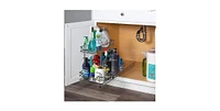 Florida Brands 2 Tiers Under the Sink Organizer and Storage Pull Out 11 x 21 In