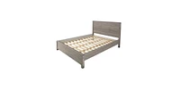 Slickblue Wooden Platform Bed Frame with Headboard - Minimalist Design with Strong Support