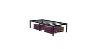 Slickblue Heavy Duty Metal Platform Bed Frame - 18-Inch High for Superior Support