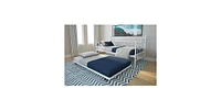 Slickblue Metal Daybed Frame with Roll-Out Trundle Bed for Extra Sleeping Space