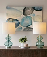 510 Design Ellipse Curved Glass Table Lamp, Set of 2