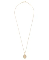 Diamond St. Mary Pendant 18" Necklace (1/10 ct. t.w.) in 10k Gold, Exclusively at Macy's