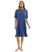 Roudelain Women's Printed Short-Sleeve Sleepshirt