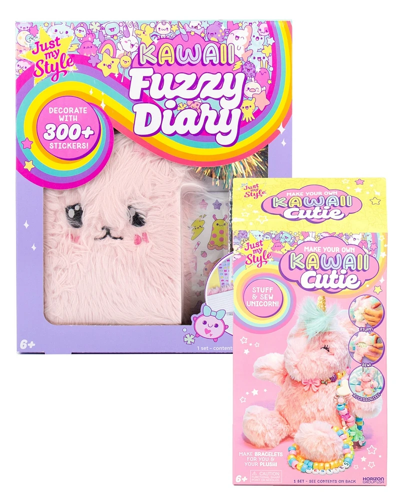 Just My Style Bundle Kawaii Fuzzy Diary, Kawaii Collectible