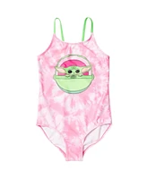 Star Wars The Child Girls One Piece Bathing Suit Toddler to Big Kid