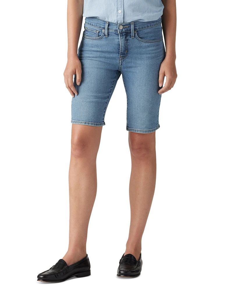 Levi's Women's Mid-Rise Shaping Bermuda Shorts