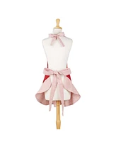 Design Imports Candy Cane Factory Ruffle Apron