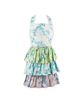 Design Imports Sweet Floral Ruffle Apron