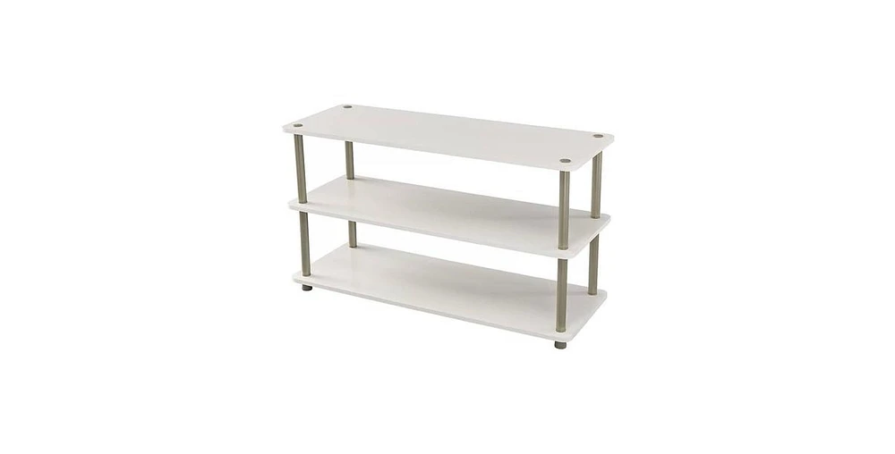 Slickblue 3-Shelf Modern Shoe Rack - Sleek Storage Organizer for Entryway