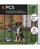 Bingopaw High Dog Cage Outdoor Dog Kennels Playpen Crate Waterproof Sun Shadow Cover