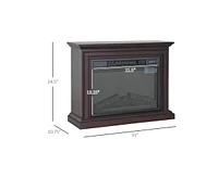 Slickblue Electric Fireplace Heater with Remote Control - Adjustable Warmth and Stylish Design
