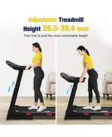 Redliro Foldable Treadmill, 15% Auto Incline, 350 lb Capacity, Bluetooth, Voice Control, Heart Rate Monitor, for Home & Officel