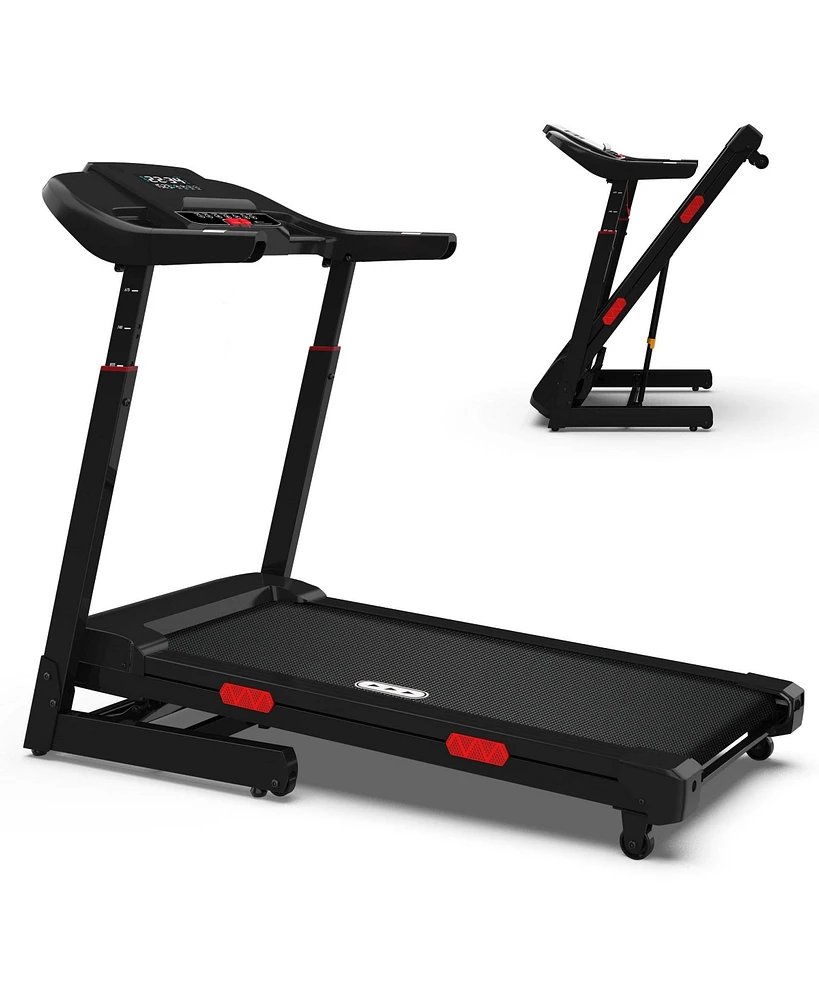 Redliro Foldable Treadmill, 15% Auto Incline, 350 lb Capacity, Bluetooth, Voice Control, Heart Rate Monitor, for Home & Officel