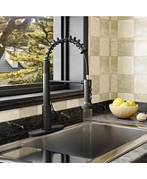 Mondawe pull down kitchen faucet