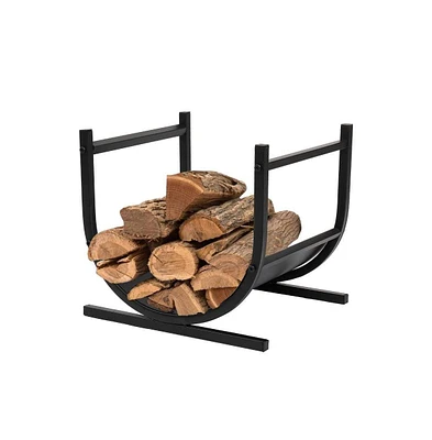 Slickblue Modern Classic Firewood Rack Log Holder for Indoor and Outdoor Use