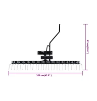 vidaXL Scarifier for Ride-on Mower 42.9"